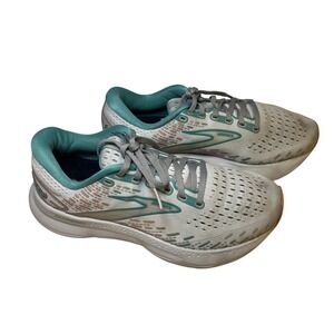 Brooks Glycerin 20 Womens Running Shoes Grey Teal Peach Neutral DNA LOFT v3